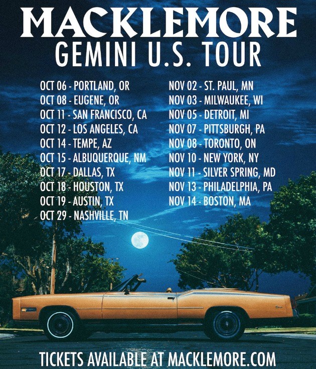 Macklemore dévoile la tracklist et la date de sortie de son nouvel opus