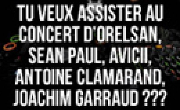 Gagne tes places pour un concert UNIQUE !!! Gagne tes places pour un concert UNIQUE !!!
