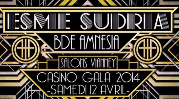 Ce samedi 12 Avril : ESME sudria casino, le Gala ESME 2014 !