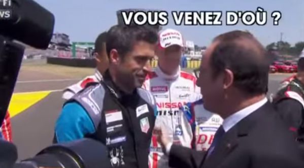 24h du Mans : François Hollande ne reconnait pas Patrick Dempsey alias docteur Mamour de Grey’s Anatomy !