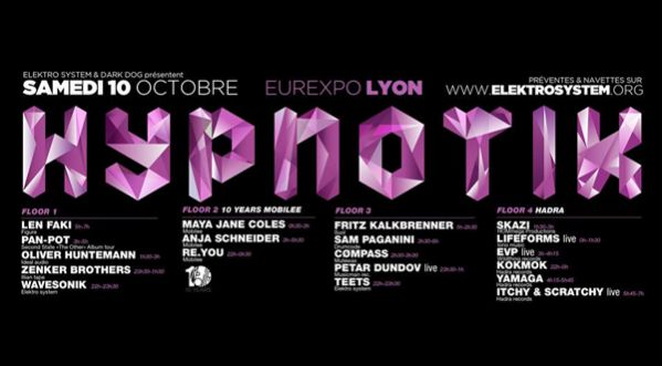 Hypnotik Festival 2015 – Le 10 Octobre 2015 / Eurexpo Lyon
