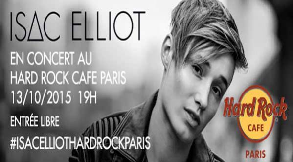 Showcase de Isac Elliot au Hard Rock Cafe Paris
