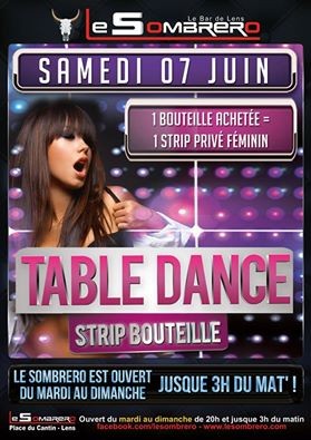STRIP BOUTEILLE « TABLE DANCE »