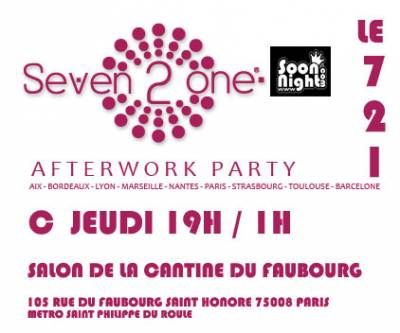 AfterWork Seven2One au Salon de la cantine du Faubourg