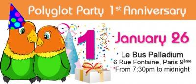 Polyglot Party FIRST anniversary