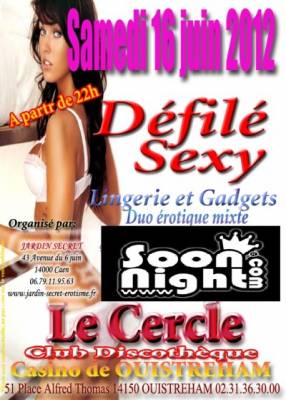defilé sexy (boutik Jardin secret) et show duo erotique