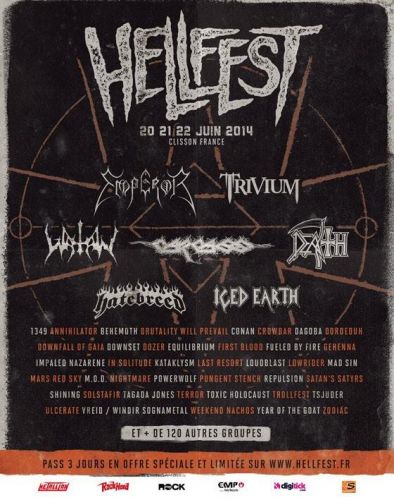 Hellfest Festival: IRON MAIDEN / SLAYER / ROB ZOMBIE…