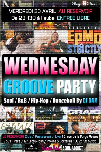 WEDNESDAY GROOVE PARTY @ LE RESERVOIR