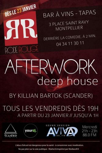 After Work Deep House à la Robe Rouge w/ Killian Bartok (Scander)