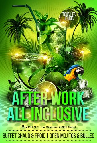 after work mojitos all inclusive (open Mojitos et bulles)