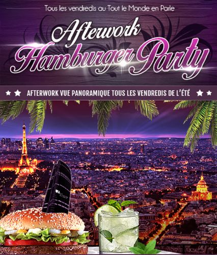 AFTERWORK HAMBURGER PARTY SUR LES TOITS DE PARIS