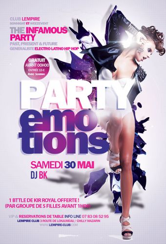 Nouvelle Discotheque L’Empire- Samedi 30 Party Emotions