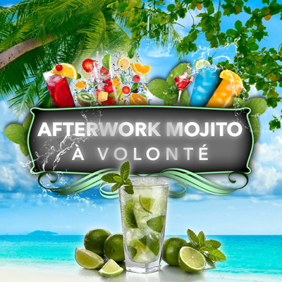 Afterwork MOJITO A VOLONTE : Mojito, Buffet, Terrasse