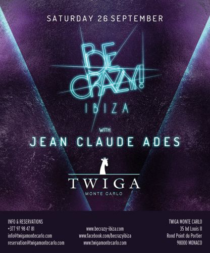 BE CRAZY WITH JEAN CLAUDE ADES