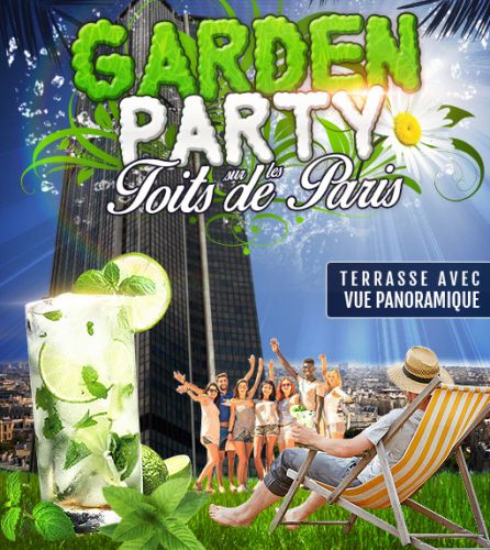 AFTERWORK GARDEN PARTY SUR LES TOITS DE PARIS (terrasse + club intérieur)