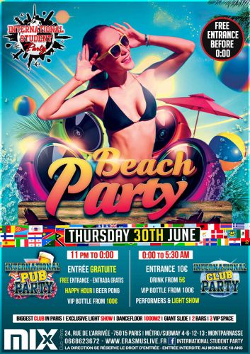 INTERNATIONAL STUDENT PARTY : Beach party