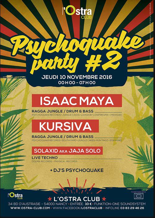 Psychoquake Party#2 @ L’Ostra Club