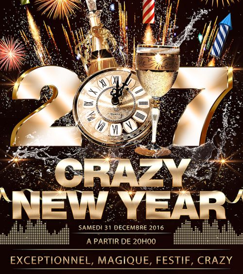 CRAZY NEW YEAR 2017 – CLUB MAGIQUE ET DEMENTIEL – PARIS 8EME