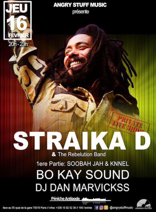 Private Live Show: STRAIKA D & The Rebelution Band + SOOBAH JAH