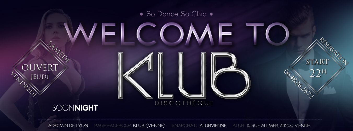 Soirée Clubbing – KLUB – Samedi 23 Septembre