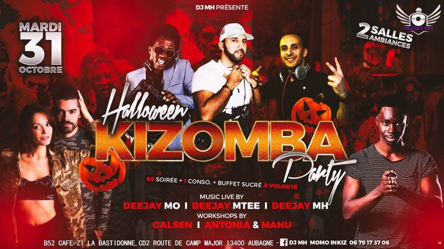 Halloween Kizomba Party Au B52 Café Aubagne