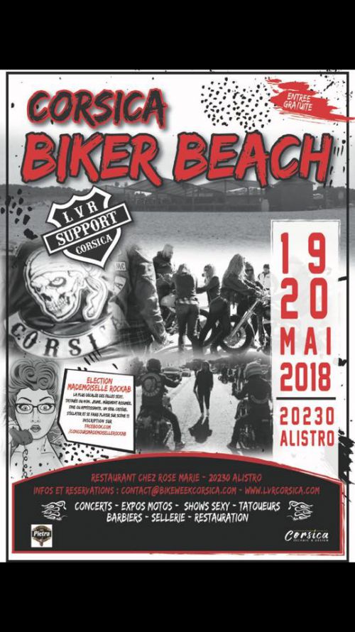 Corsica biker beach 2018 Organisé par Liberta Vox Riders MC a Alistro