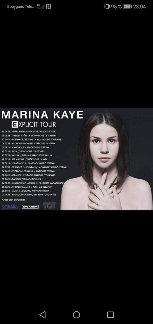 Marina Kaye Explicit Tour