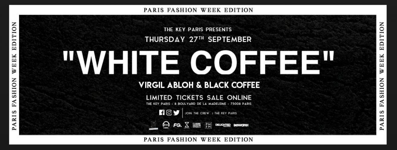 White Coffee : Virgil Abloh & Black Coffee at The Key Paris
