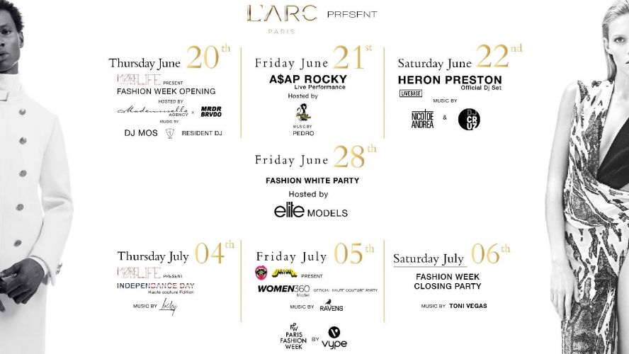 L’ARC Paris – Fashion Week Program