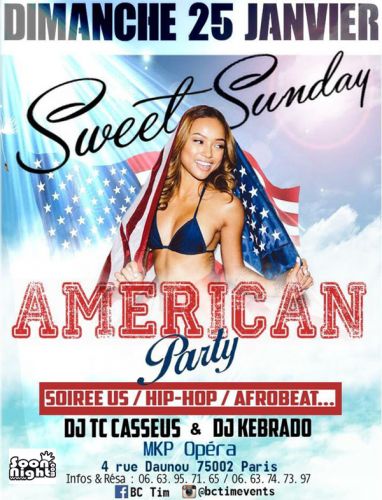 ***Sweet Sunday*** Spéciale AMERICAN PARTY