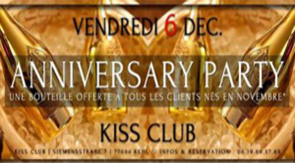 ANNIVERSARY PARTY AU KISS CLUB LE 06/12/13