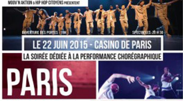 Paris Danse Hip Hop 2015 au Casino de Paris le lundi 22 juin