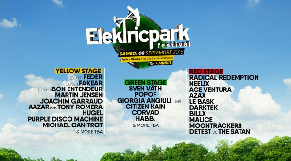 L’Elektric Park Festival est de retour ! Rendez vous le Samedi 08 Septembre 2018 sur l’île des impressionnistes