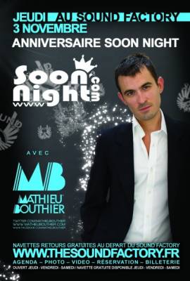 MATHIEU BOUTHIER for SOONNIGHT 6Th BIRTHDAY Party