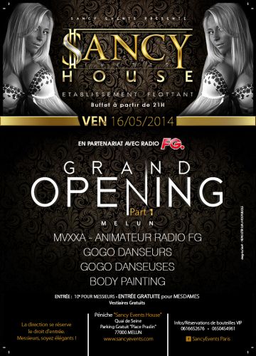 GRAND OPENING – SANCY EVENTS HOUSE