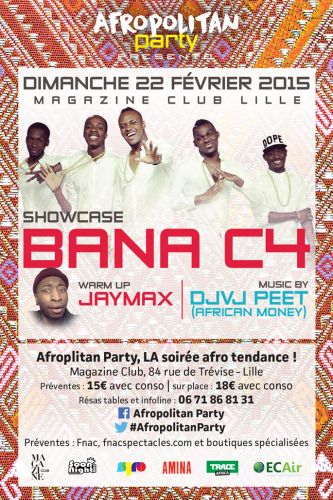 AFROPOLITAN PARTY avec JAYMAX & BANA C4