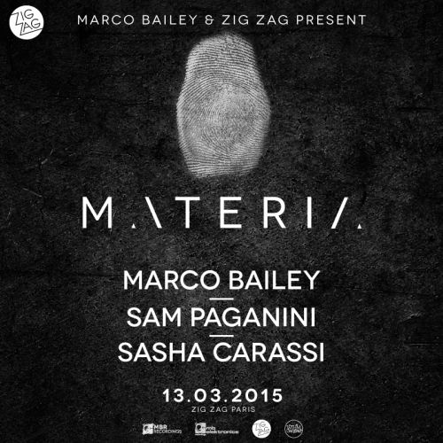 Materia : Marco Bailey, Sam Paganini & Sasha Carassi