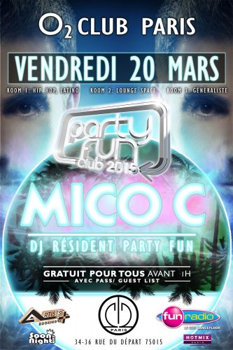 Party Fun à l’O2 Club Paris