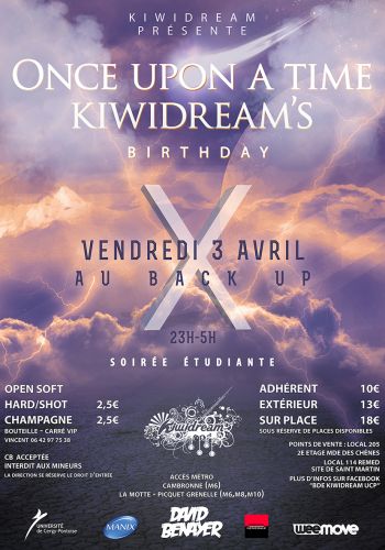 ONCE UPON A TIME – KIWIDREAM’S BIRTHDAY