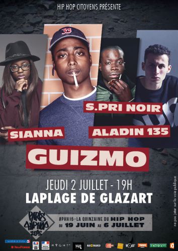 GUIZMO / SPRI NOIR / SIANNA / ALADIN 135 @ LaPlage de Glazart