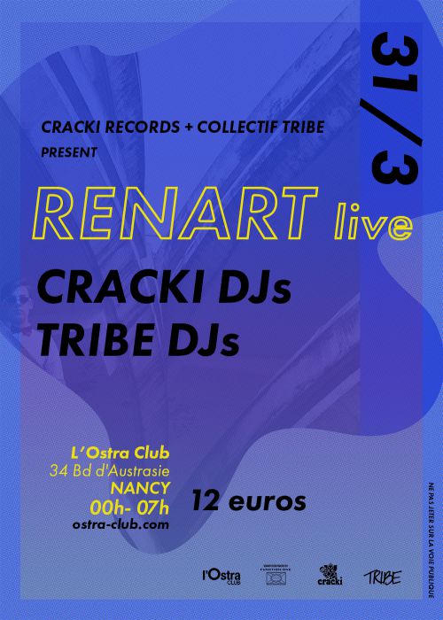 COLLECTIF TRIBE & CRACKI RECORDS présentent RENART live