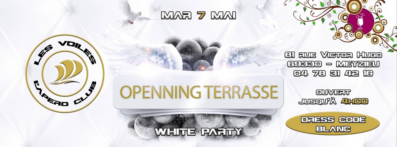 Openning Terrasse – White Party