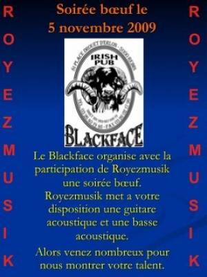 SOIRÉE BOEUF MUSICALE @ LE BLACKFACE