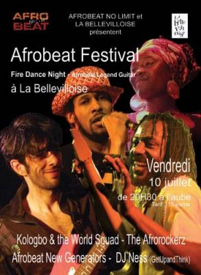 Les nuits Afrobeat No Limit à la Bellevilloise AFROBEAT FESTIVAL – Fire Dance Night – Afrobeat Legen