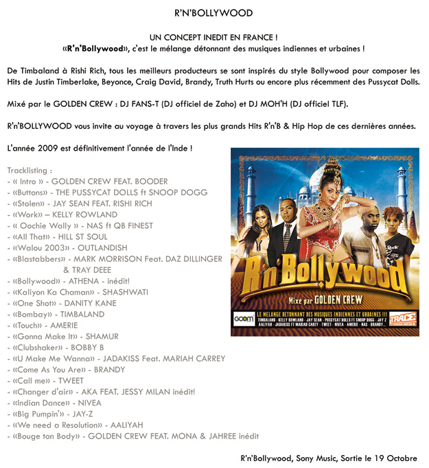 R'n'Bollywood du Golden Crew