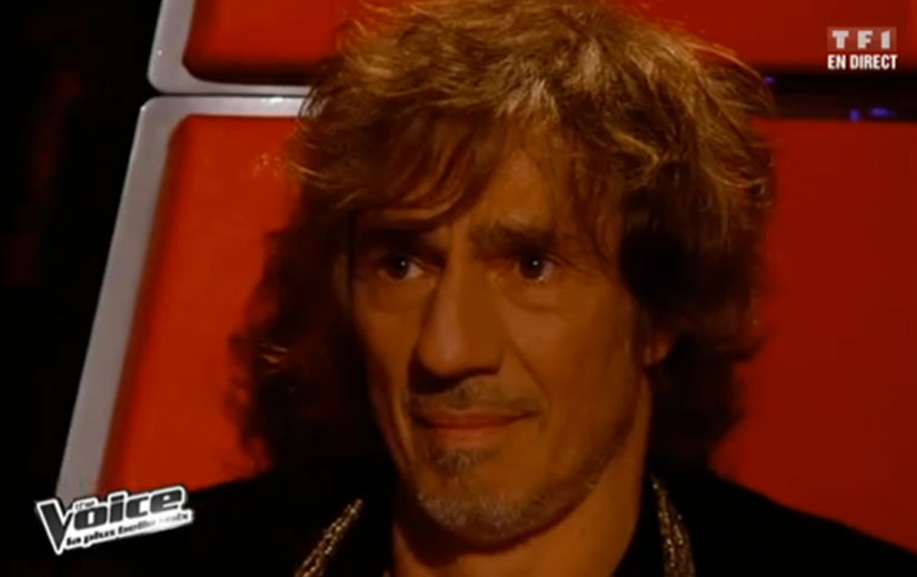Bertignac pendant l'emission The Voice