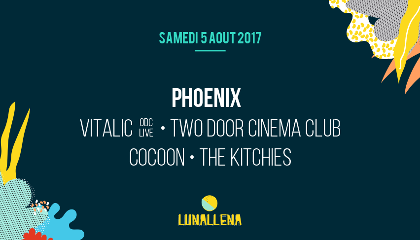Phoenix, Vitalic, Two Door Cinema Club, Cocoon, The Kitchies