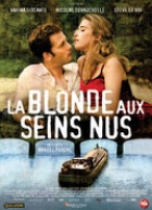The blonde with bare breasts