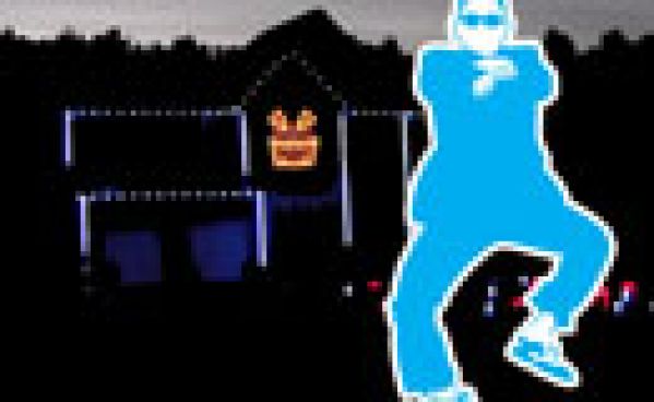 Halloween light show gangnam style