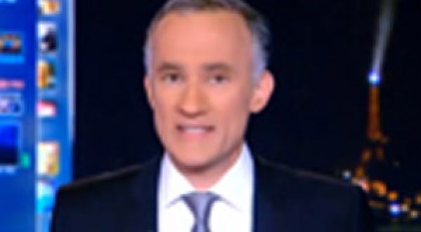 Gilles Bouleau les larmes aux yeux lors du 20h sur TF1